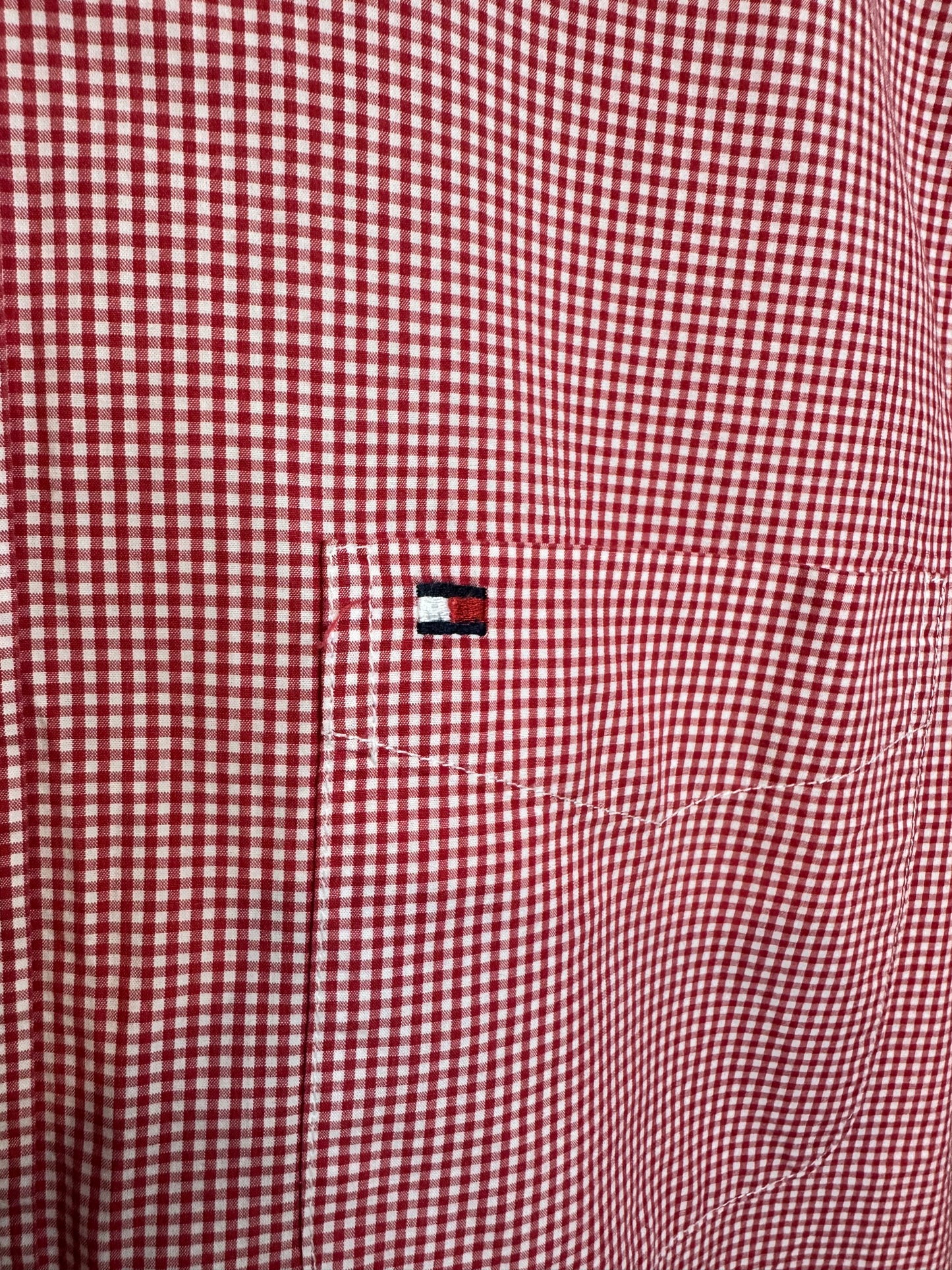 Tommy Hilfiger Red /White Gingham Shirt - Men’s Small