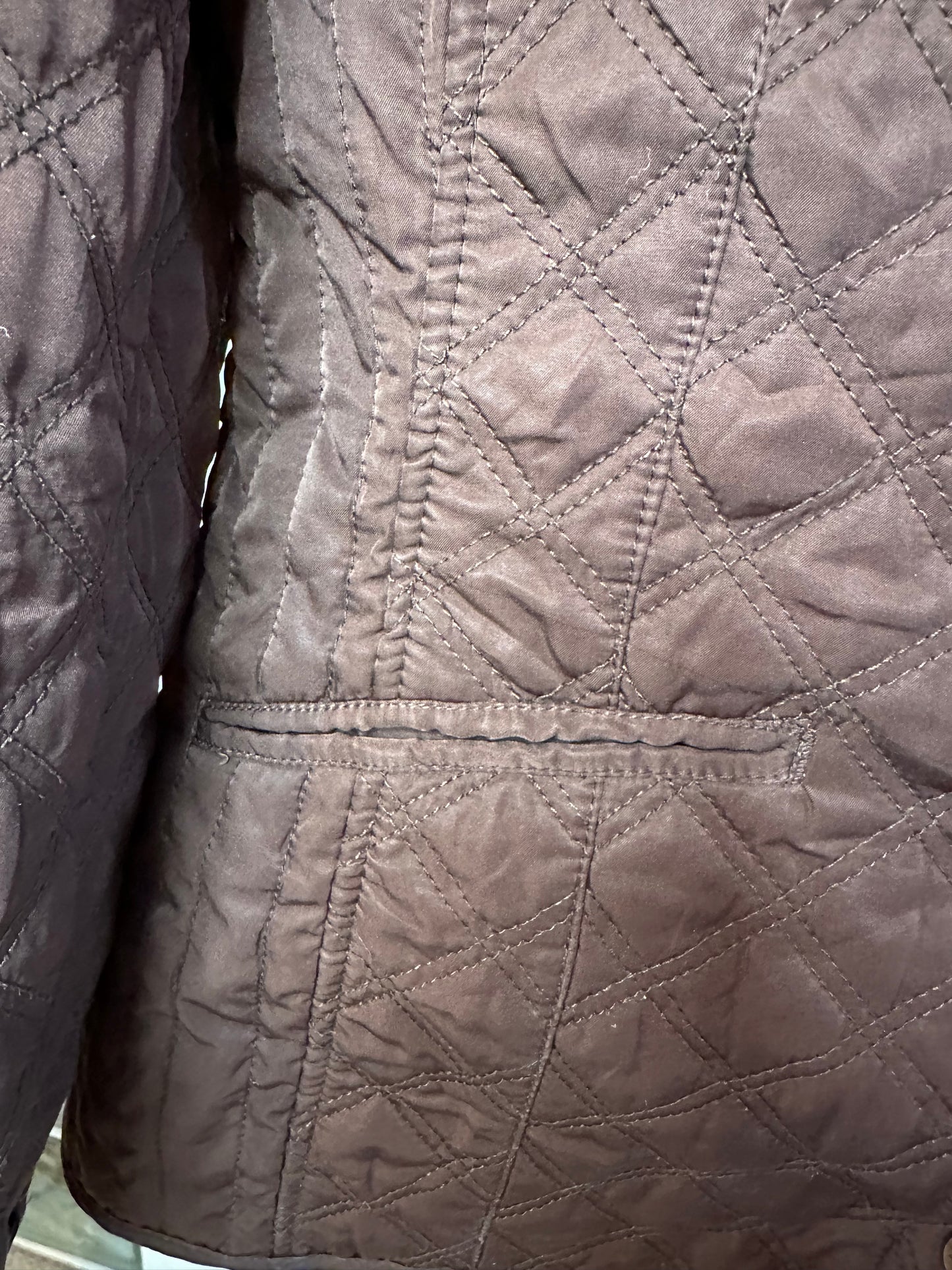 Tommy Hilfiger Quilted Jacket in Women’s Large - Brown
