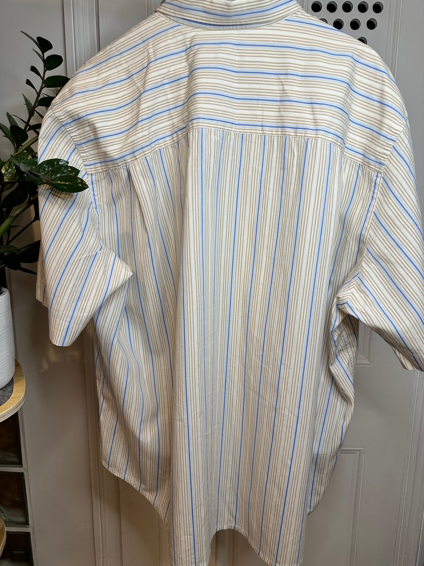 Burberry Short Sleeve Shirt Striped Oversized Loose Relaxed Fit - Men’s XL
