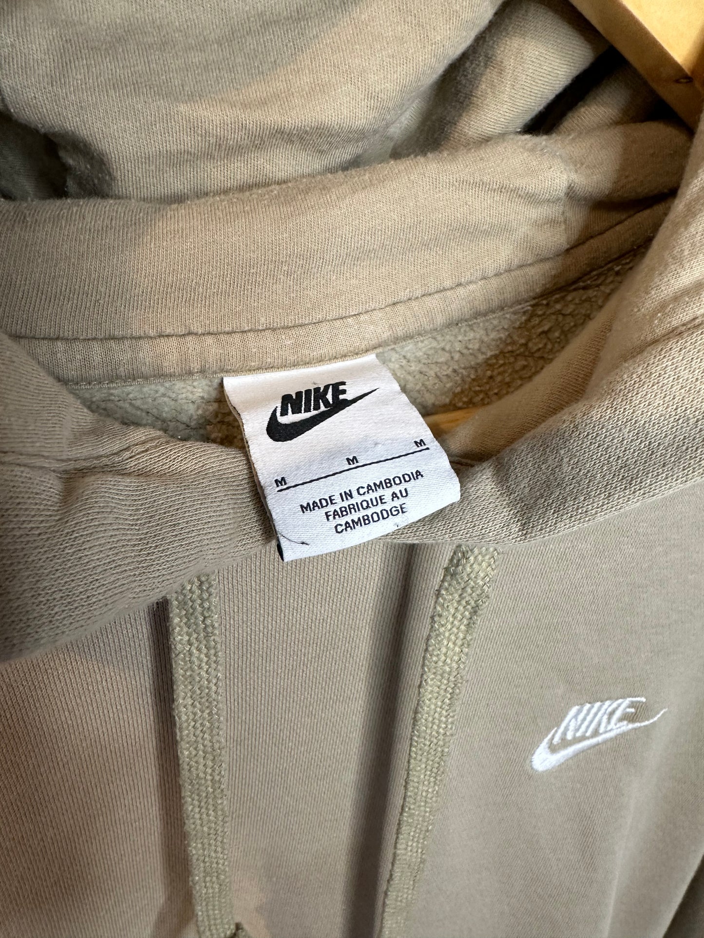 Nike Beige / Sand Coloured Hoodie - Men’s Medium Relaxed Fit