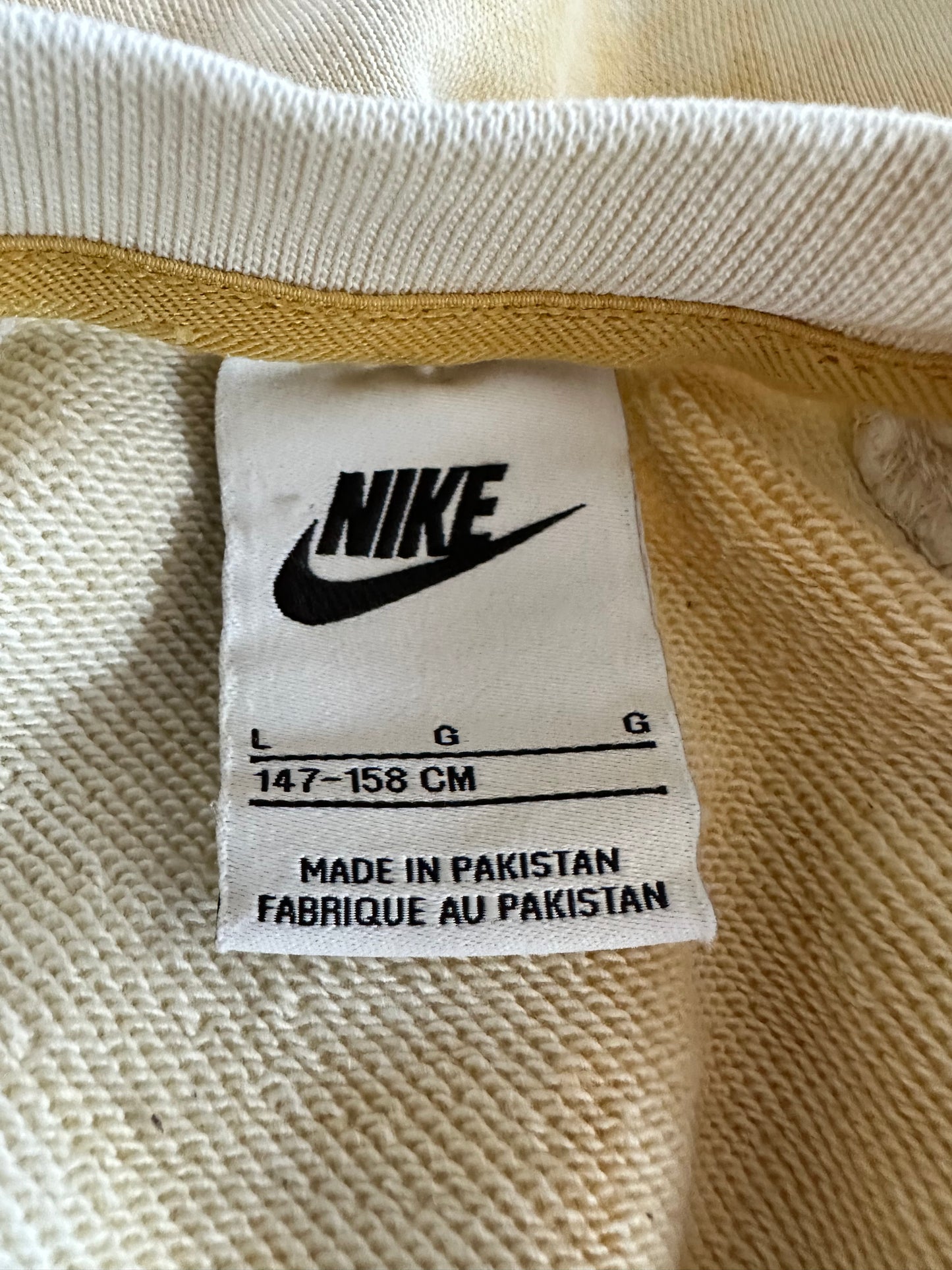 Nike Tie Dye Flower Sweatshirt Women’s Small - Yellow White