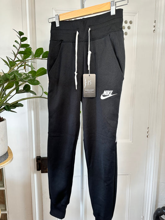 Nike Black Joggers with Cuffed Hems - Extra Small