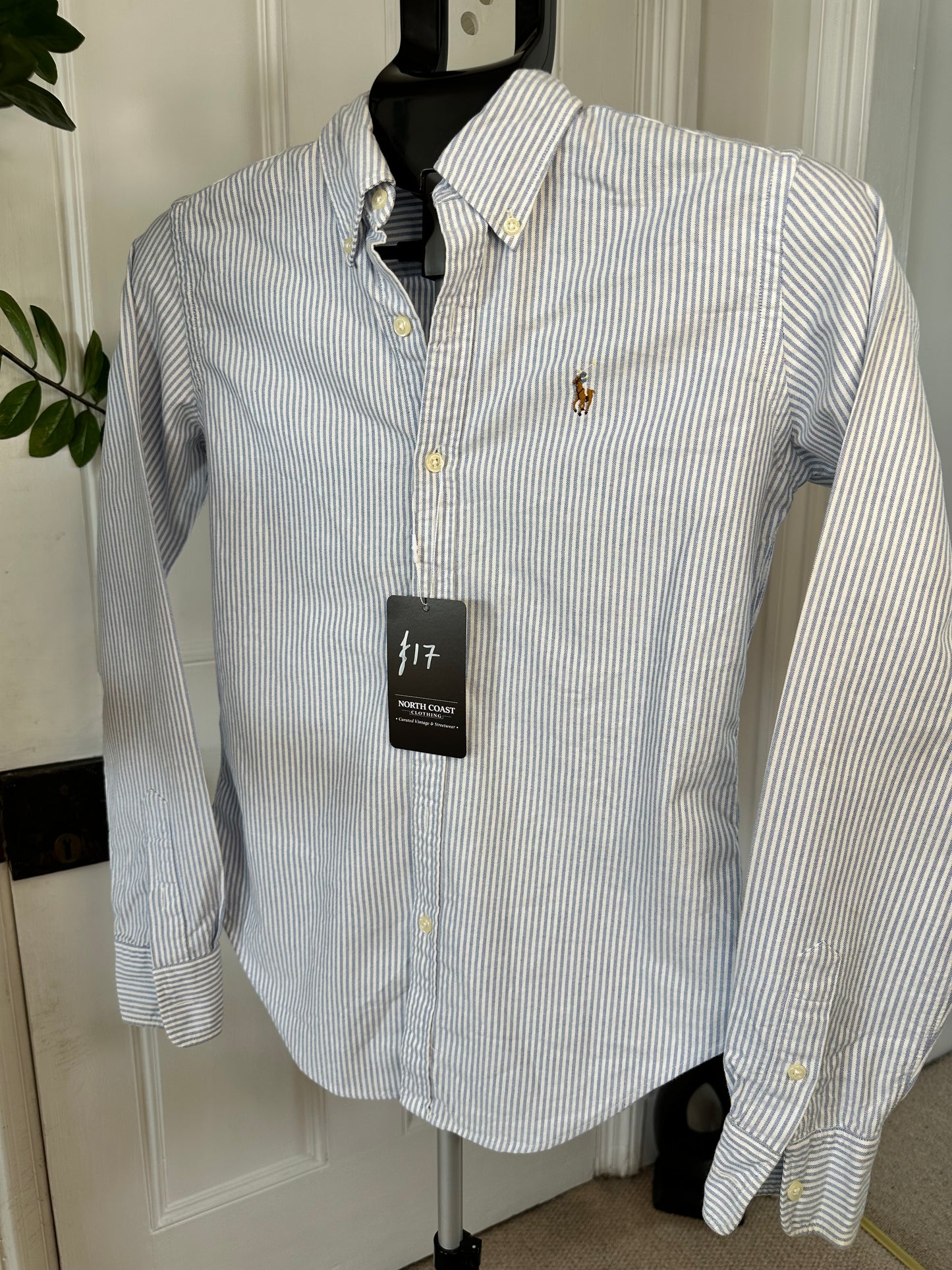 Ralph Lauren Skinny Fit Striped Shirt - Women’s Small