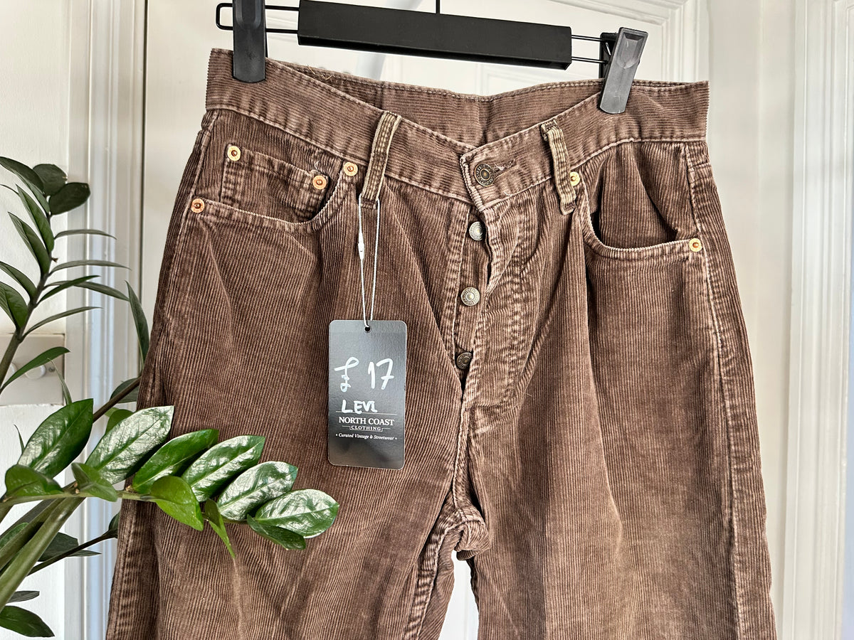 Levi’s 551Z Authentic Straight Corduroy Trousers – Brown – W30 L32