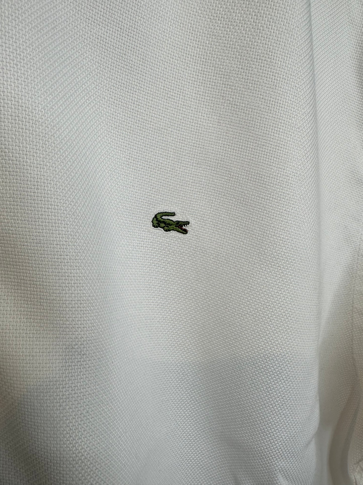 Lacoste Shirt Sleeve Shirt White - Men’s Large (44)