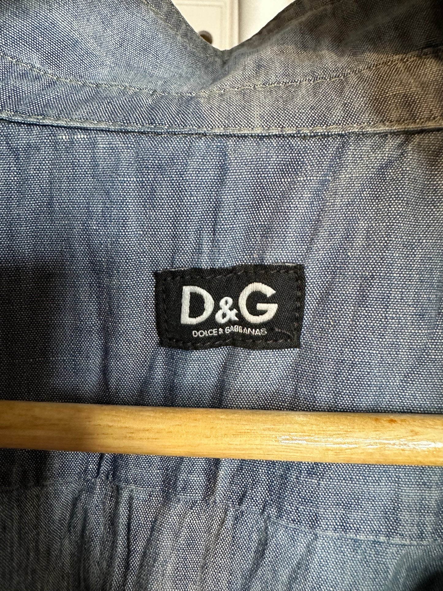 D&G Dolce & Gabbana Denim Playsuit / Romper – Fitted Y2K Designer – Size S/M