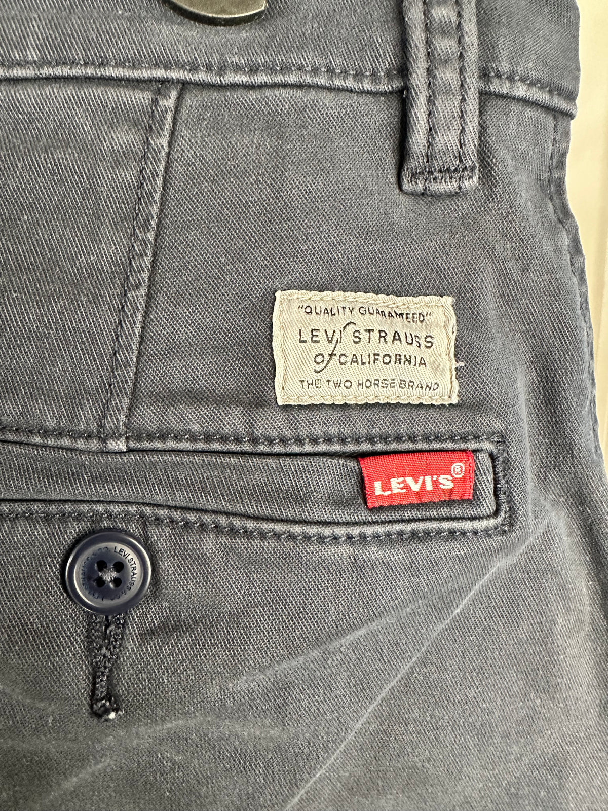 Levi’s XX Chino Slim Taper Trousers – Washed Black – W30 L34