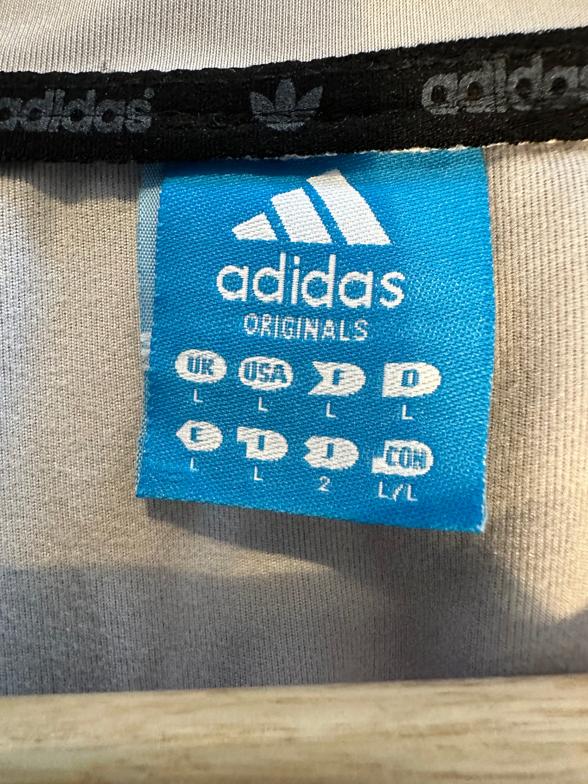 Adidas Originals Men’s Graphic Track Jacket – Grey/White – Size L