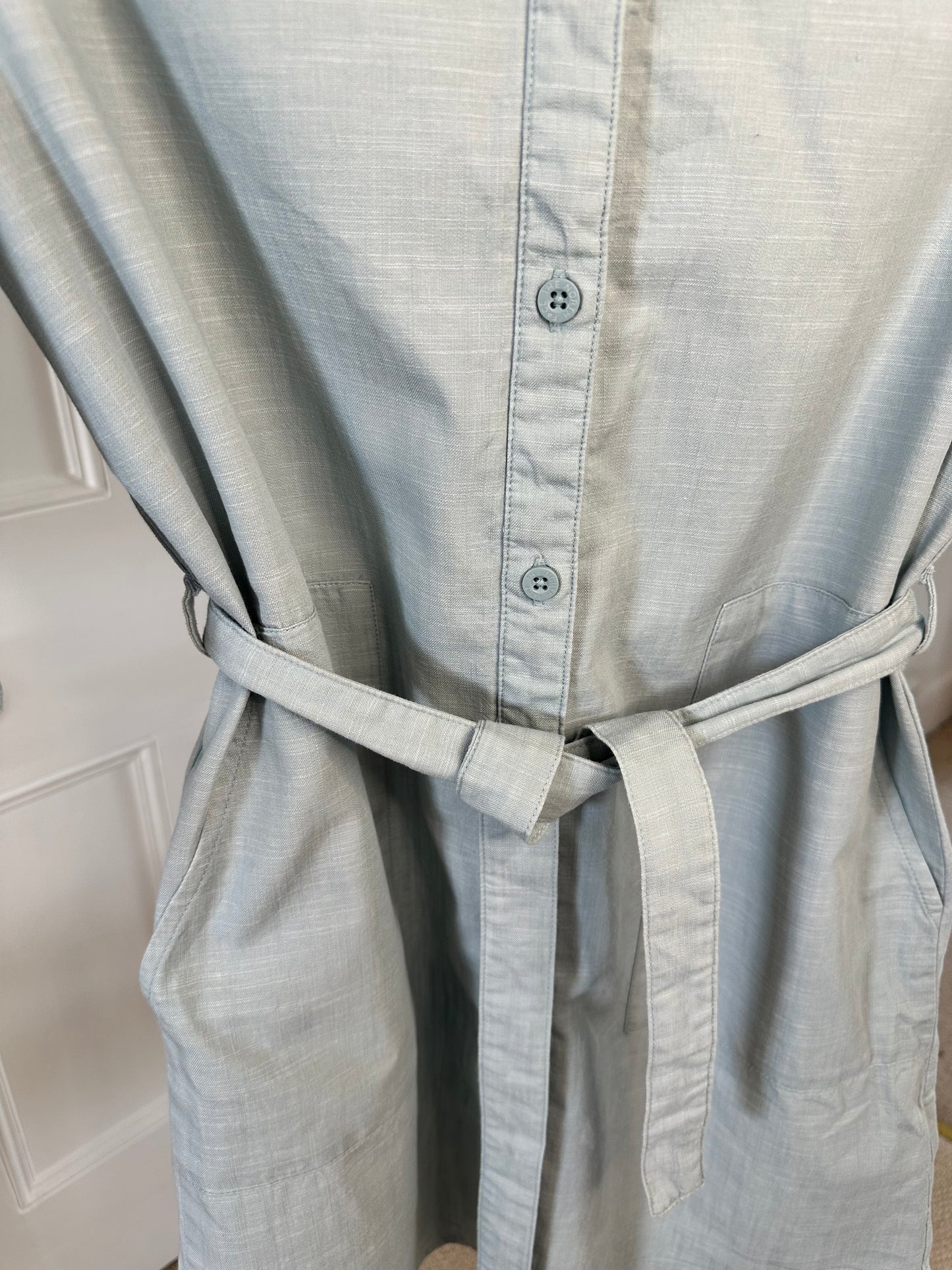 The North Face Cotton Summer Shirt Dress Women’s Medium - Pale Blue
