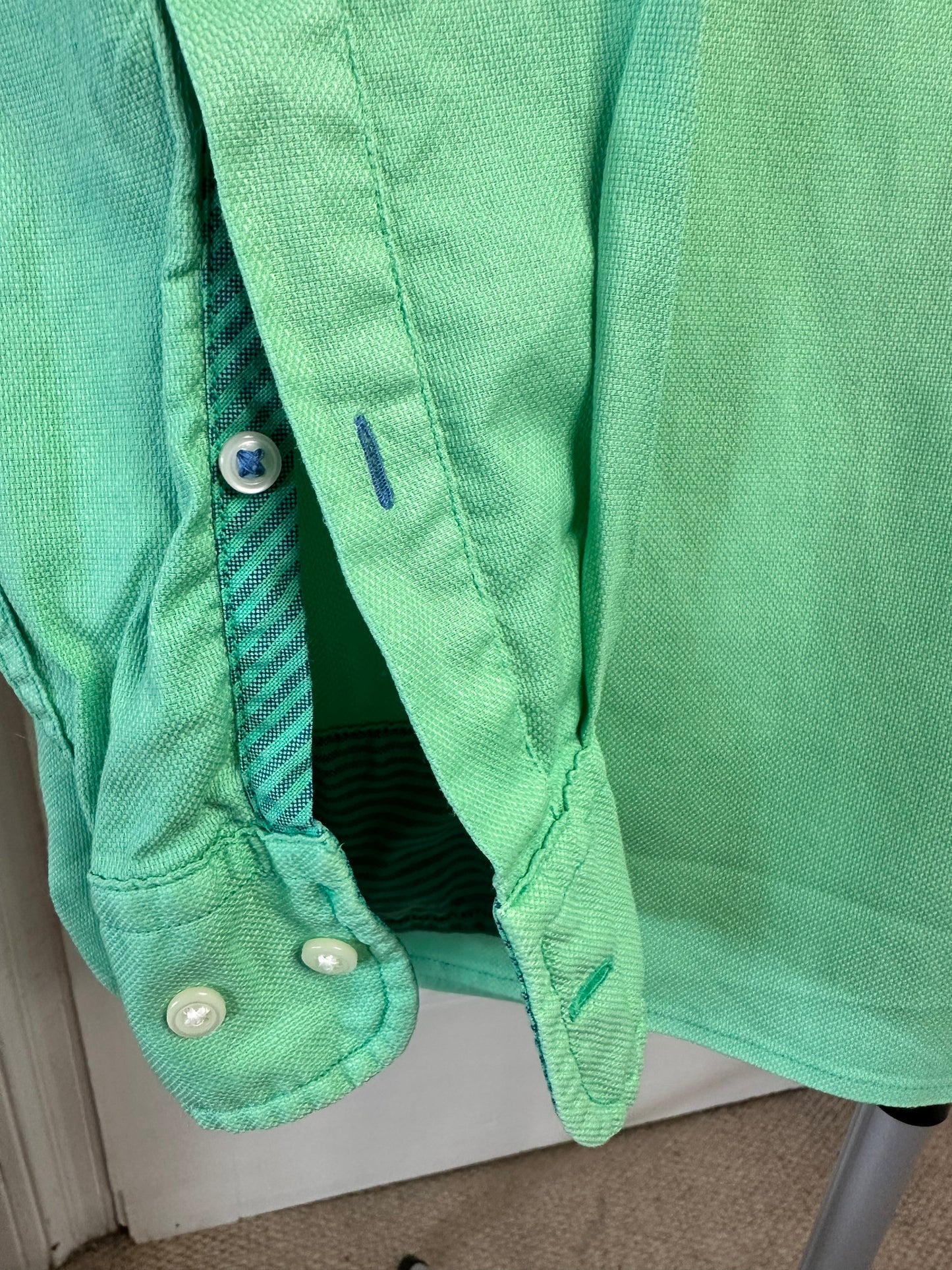 Tommy Hilfiger Men’s Large Green Cotton Shirt
