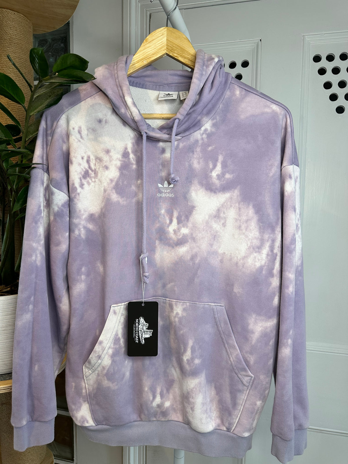 Adidas Originals Tie-Dye Hoodie – Lilac & White – Women’s UK 8