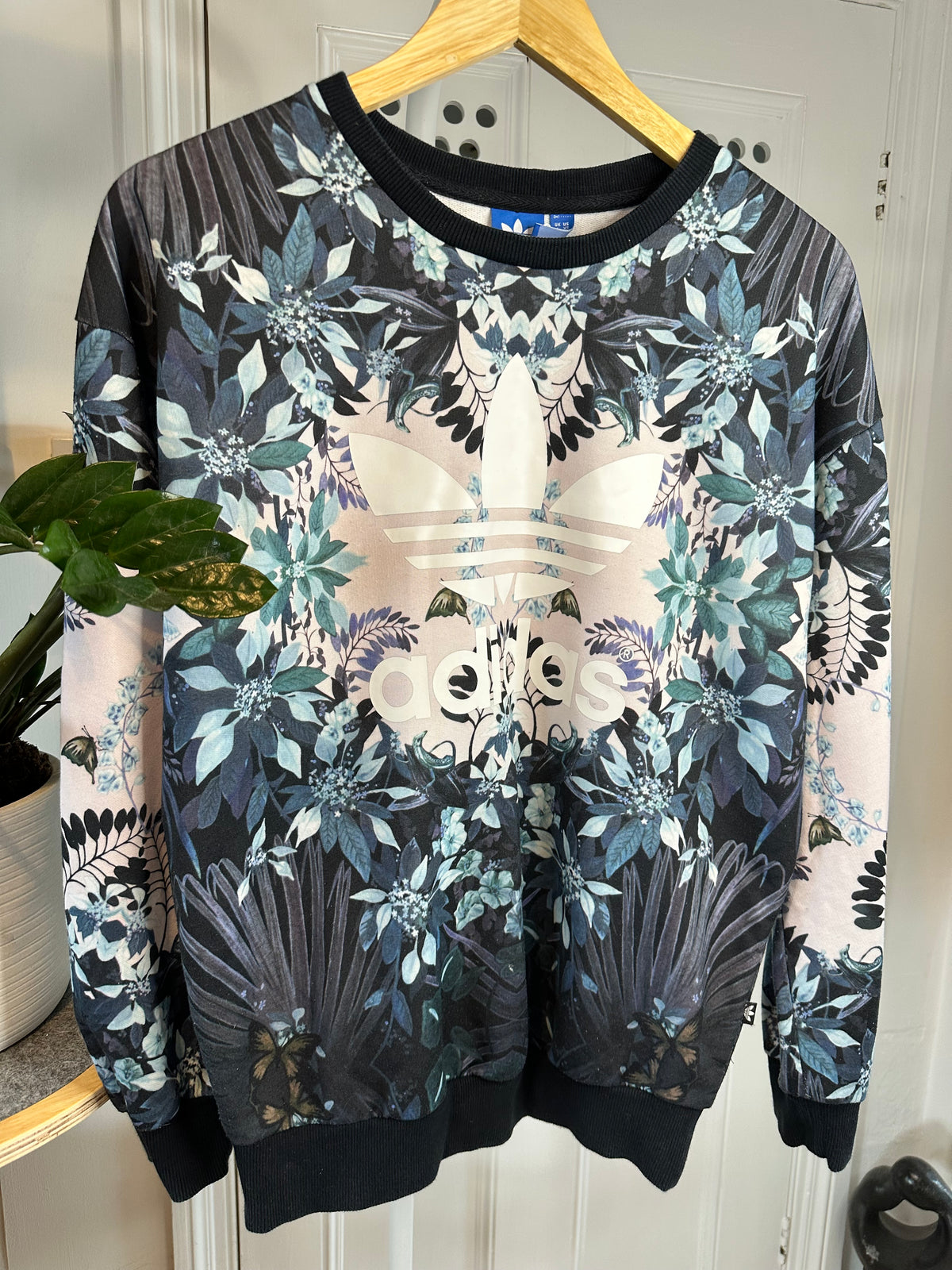 Adidas x Florera - Mirrored Pattern Sweatshirt - Relaxed UK 6