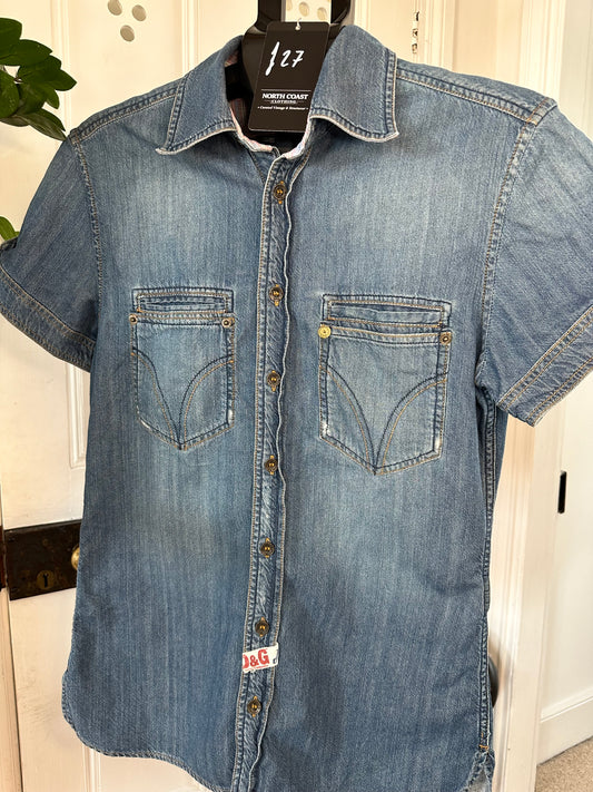 Dolce & Gabbana Denim Style Cotton Top - Women’s Large