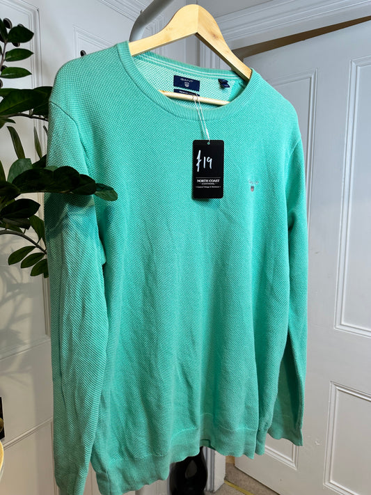 Gant Knit Jumper in Teal - Men’s size XL