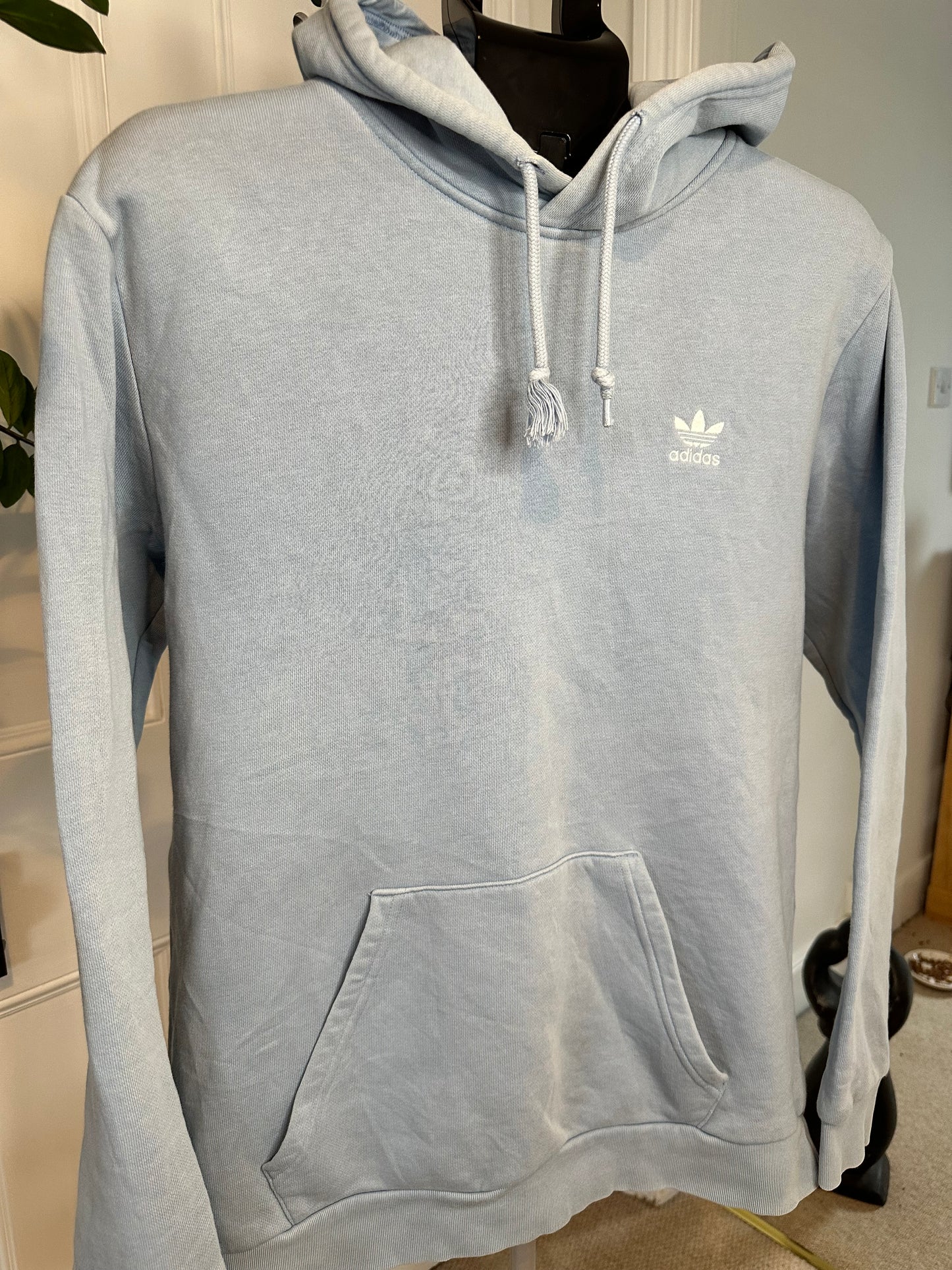 Adidas Sky Blue Hoodie in a Men’s Large