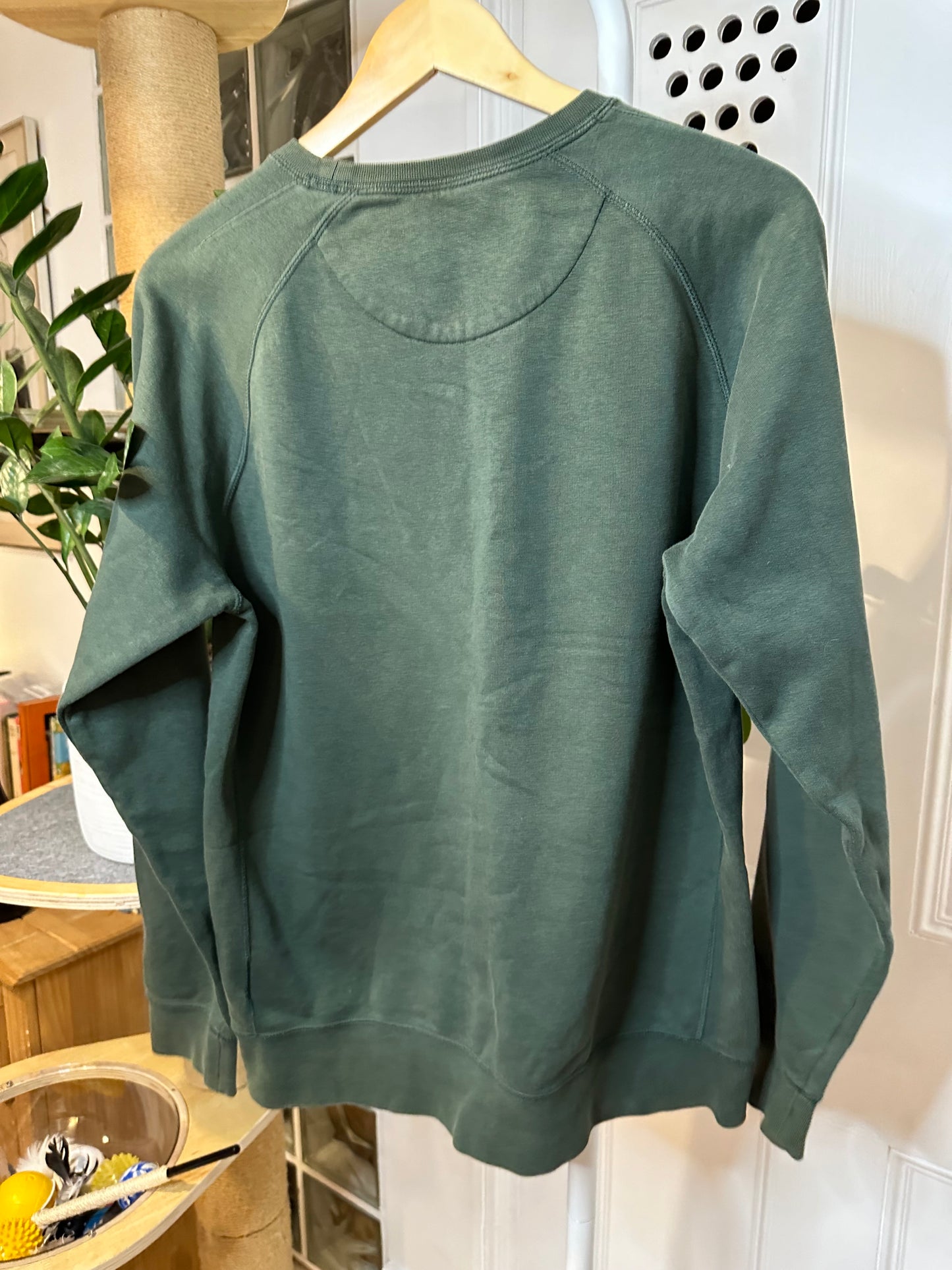 Nike Air Jordan Sweatshirt Jumper in Green - Size Medium
