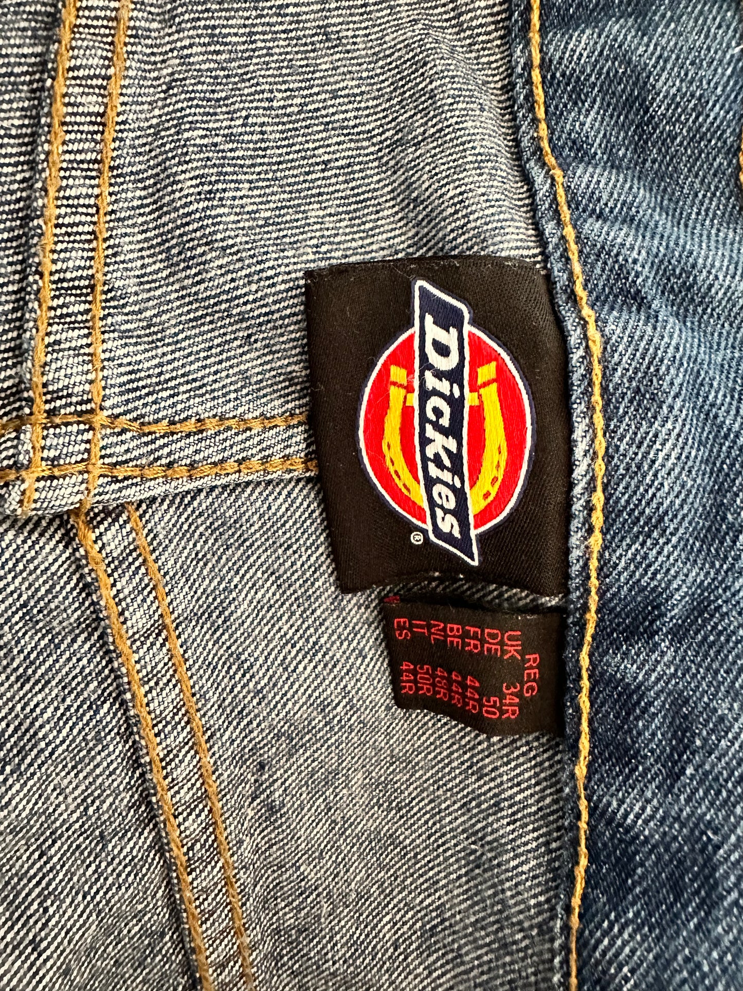 Dickies Dark Wash Blue Jeans - Waist 34 x Leg 32