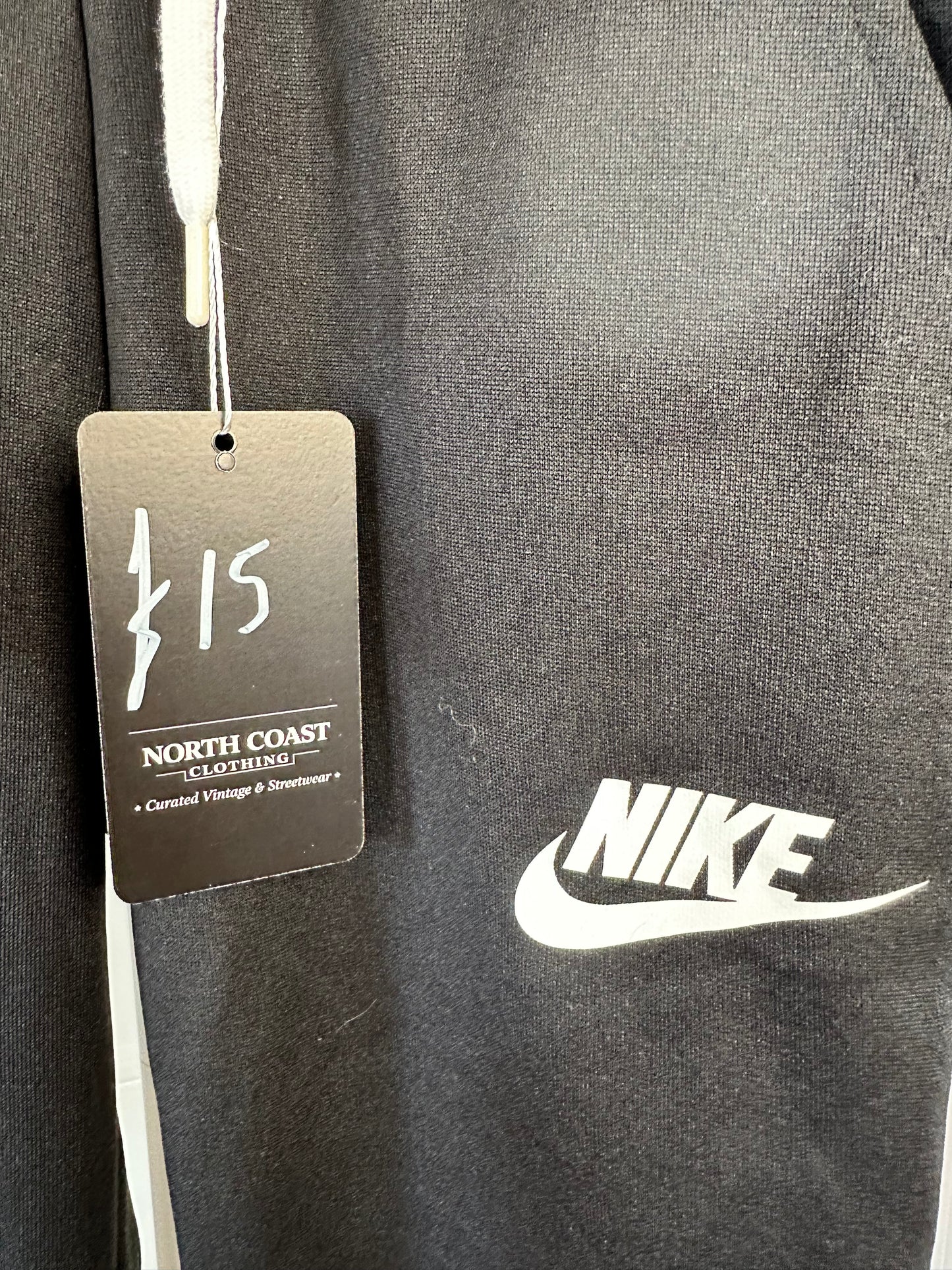 Nike Black Joggers with Cuffed Hems - Extra Small