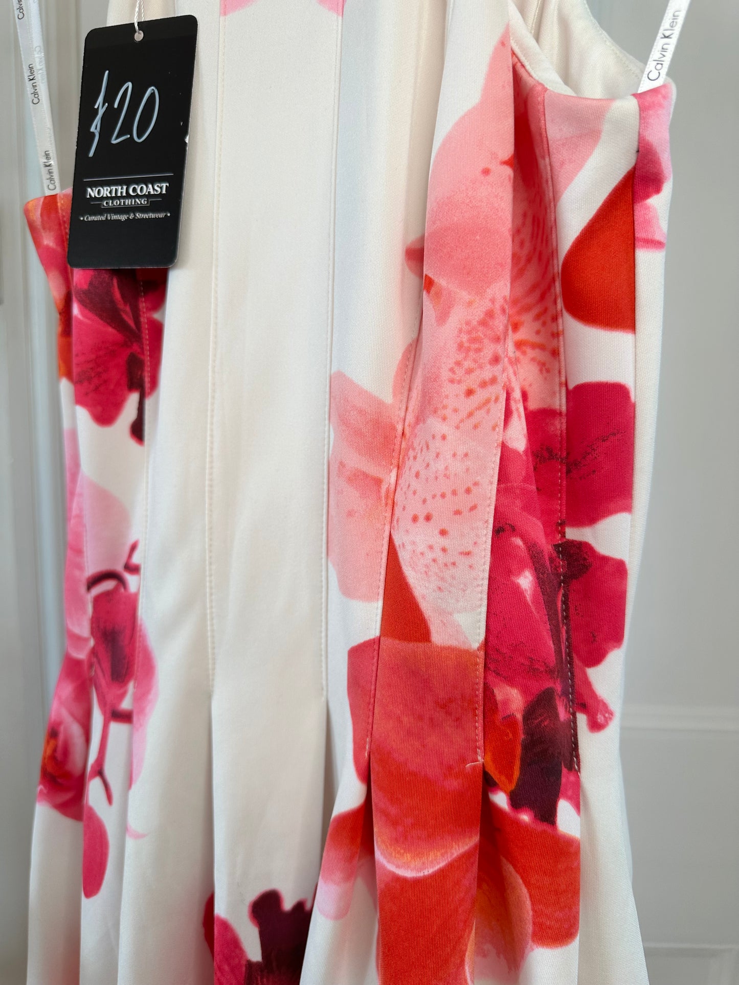Calvin Klein Floral Lined Midi Dress - Women’s M / S