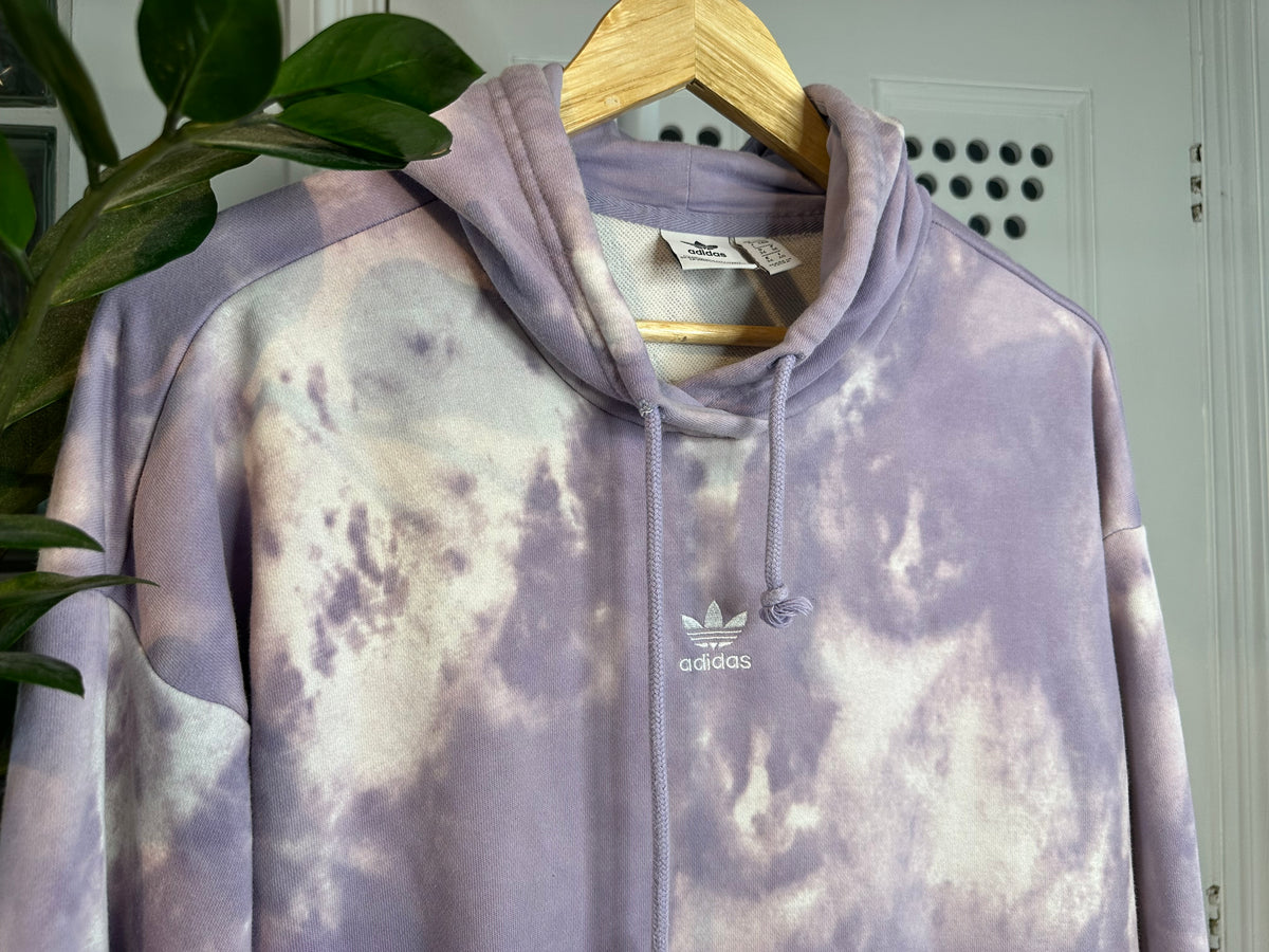 Adidas Originals Tie-Dye Hoodie – Lilac & White – Women’s UK 8