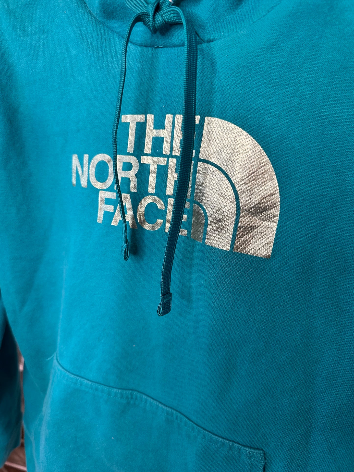 The North Face Hoodie Women’s Medium - Teal/Gold
