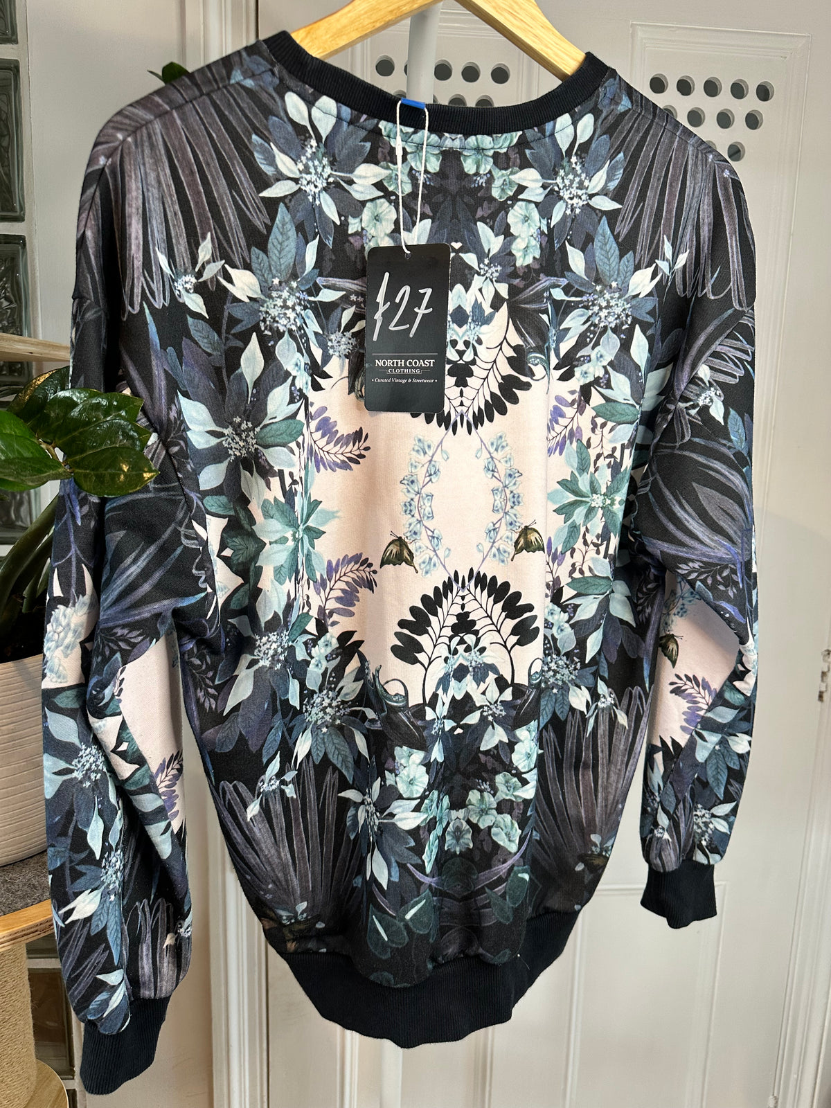 Adidas x Florera - Mirrored Pattern Sweatshirt - Relaxed UK 6