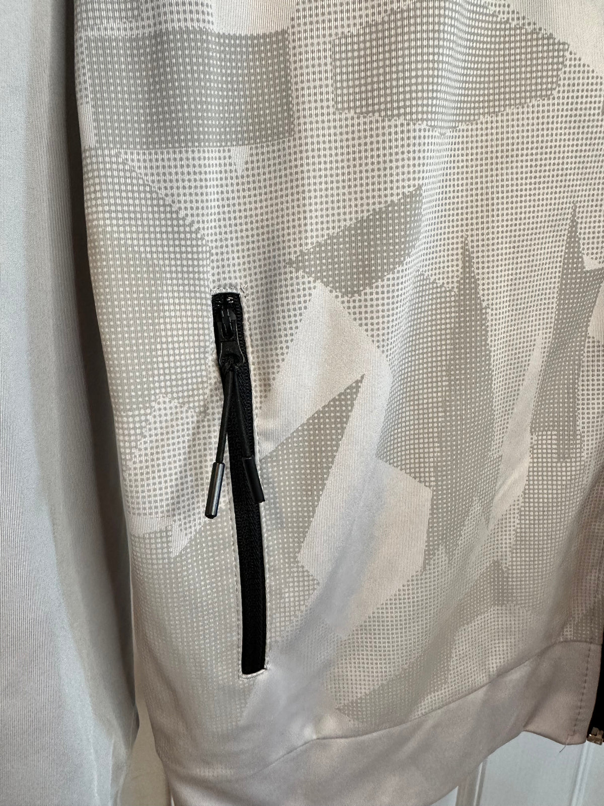Adidas Originals Men’s Graphic Track Jacket – Grey/White – Size L
