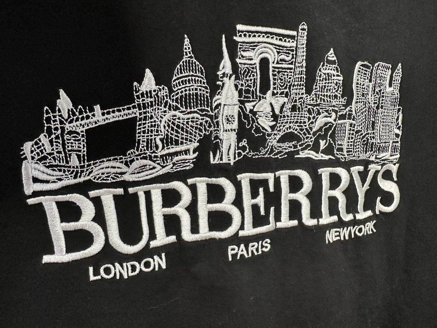 Burberry T-shirt Size Small in Black