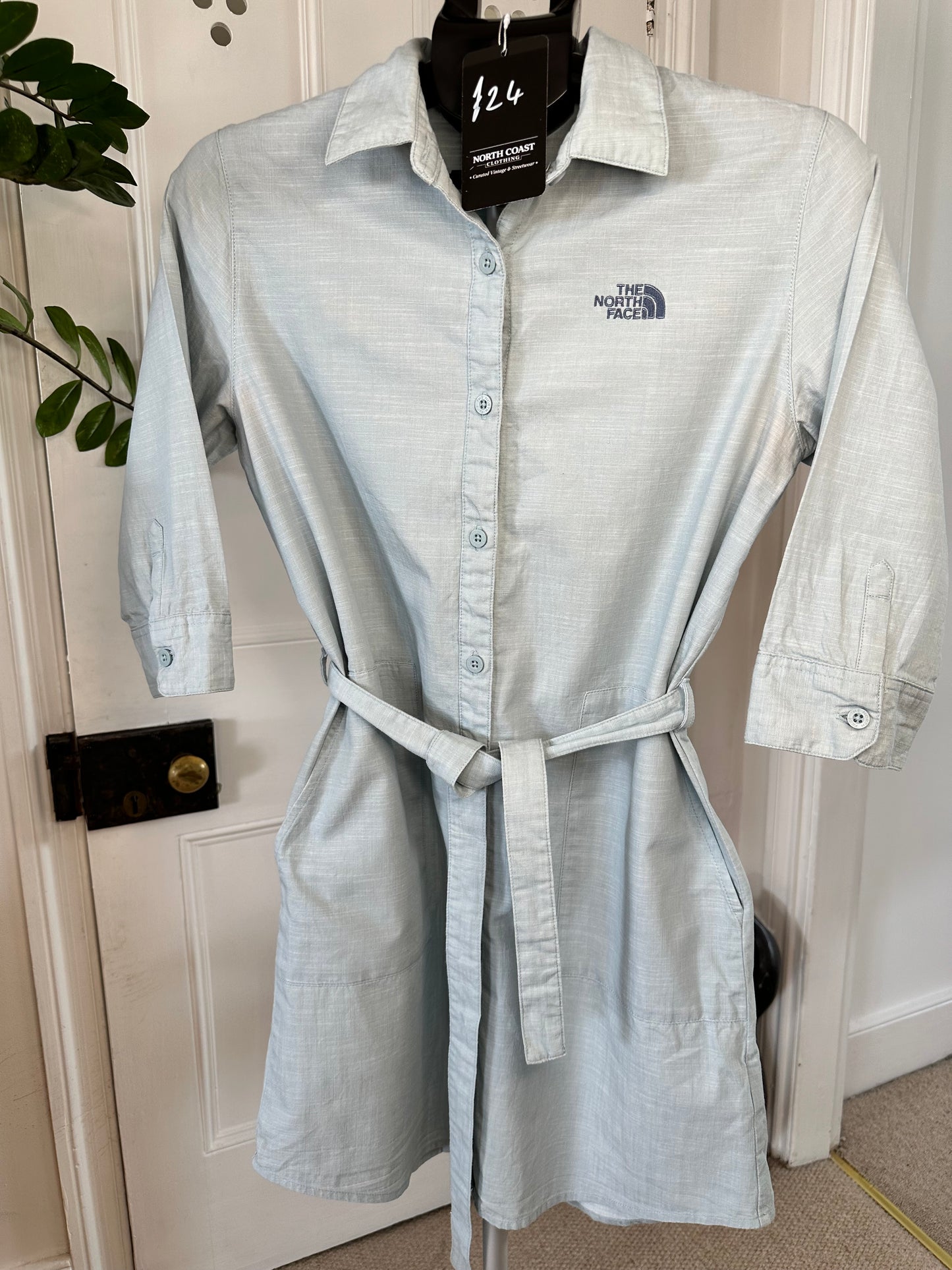The North Face Cotton Summer Shirt Dress Women’s Medium - Pale Blue