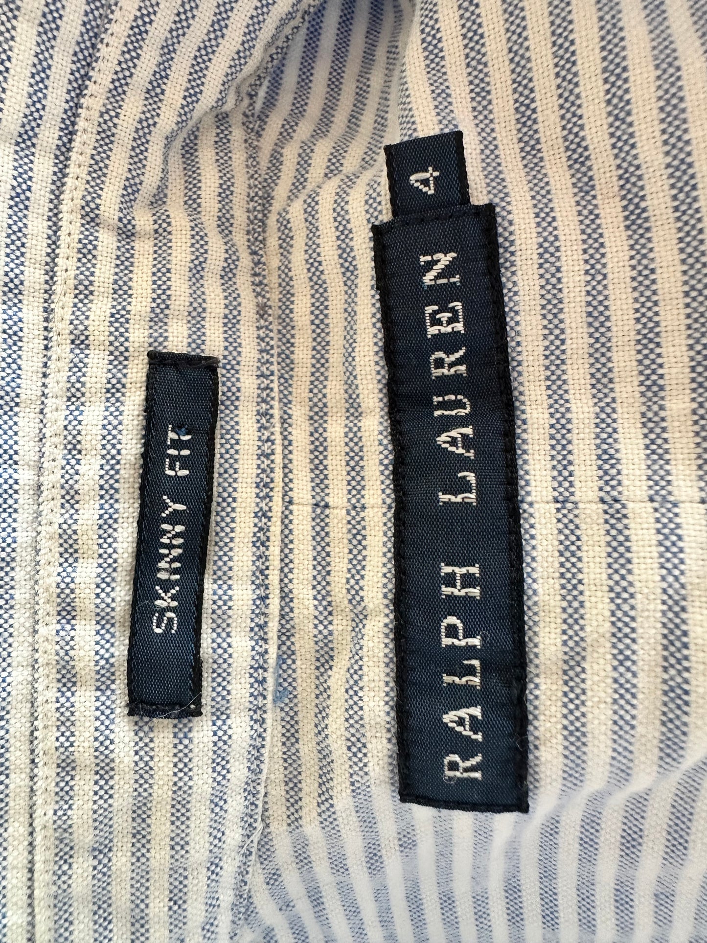 Ralph Lauren Skinny Fit Striped Shirt - Women’s Small