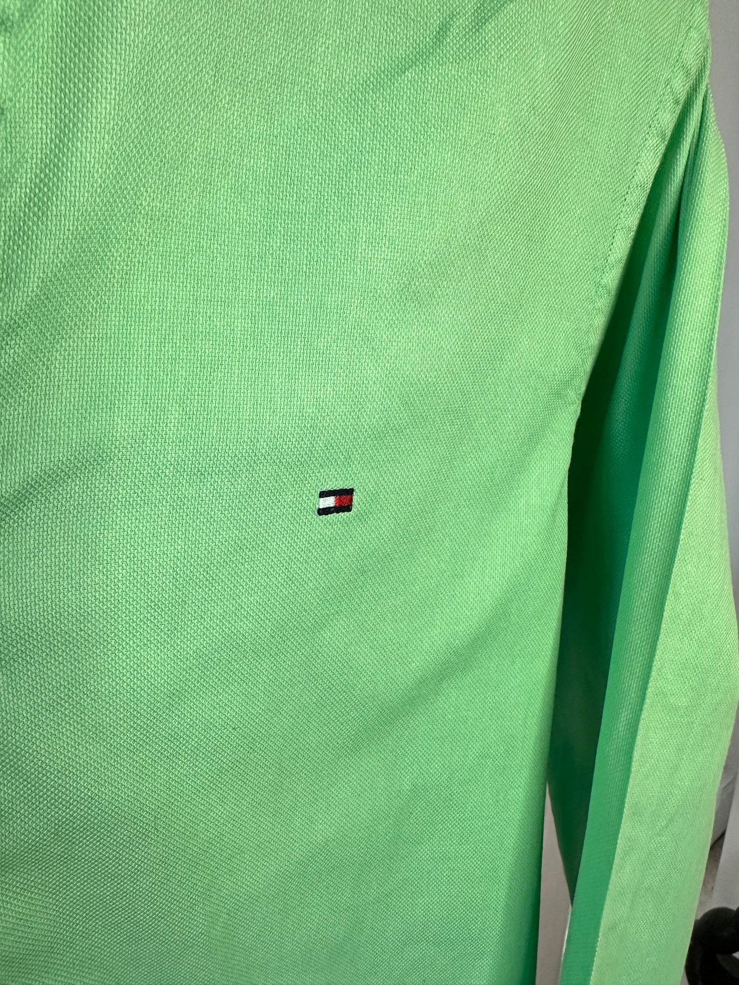 Tommy Hilfiger Men’s Large Green Cotton Shirt