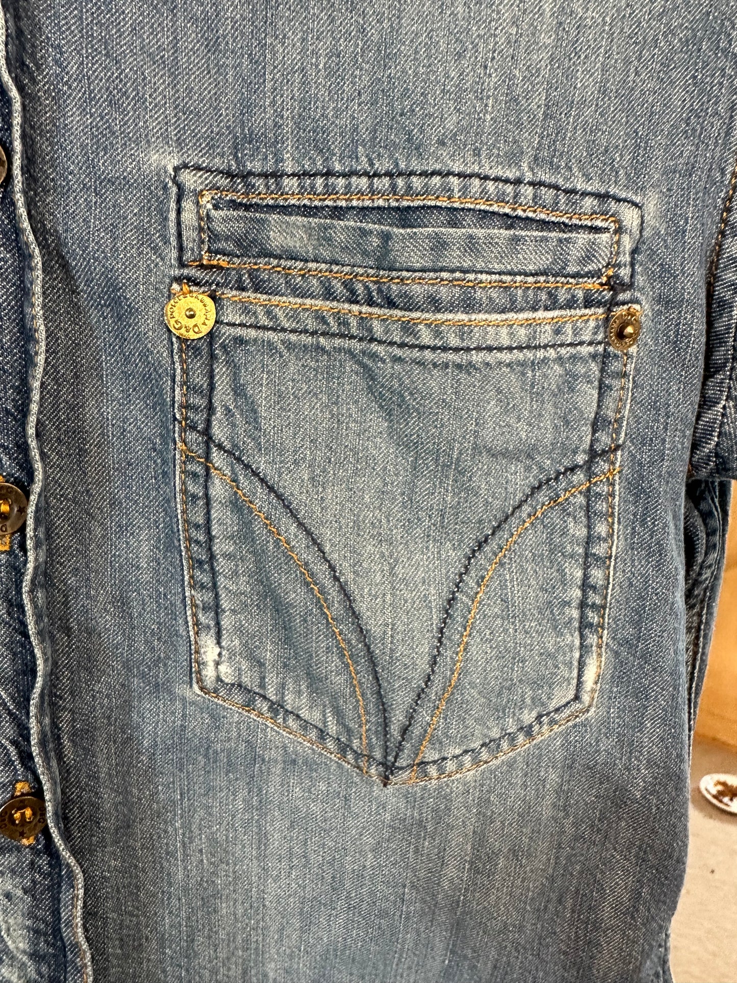 Dolce & Gabbana Denim Style Cotton Top - Women’s Large