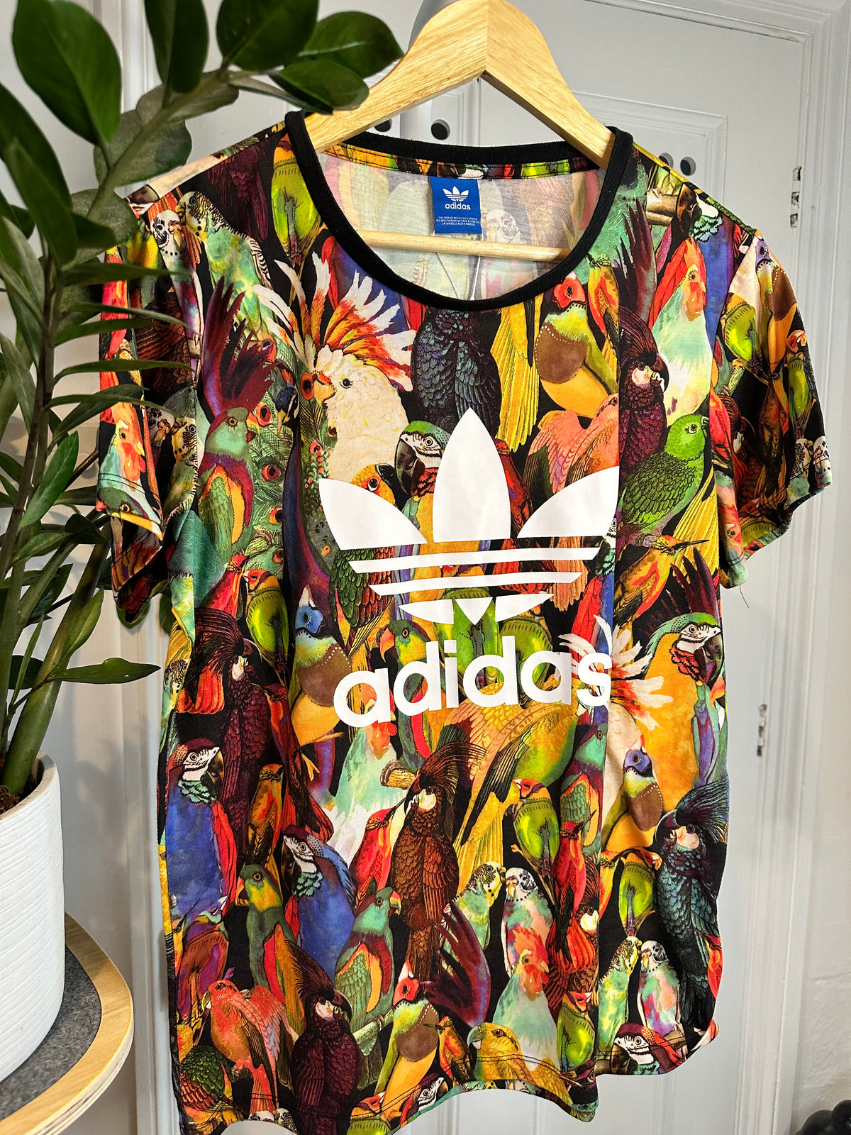 Adidas x Farm Rio - Originals All-Over Parrot Print T-Shirt – Women’s 10/12