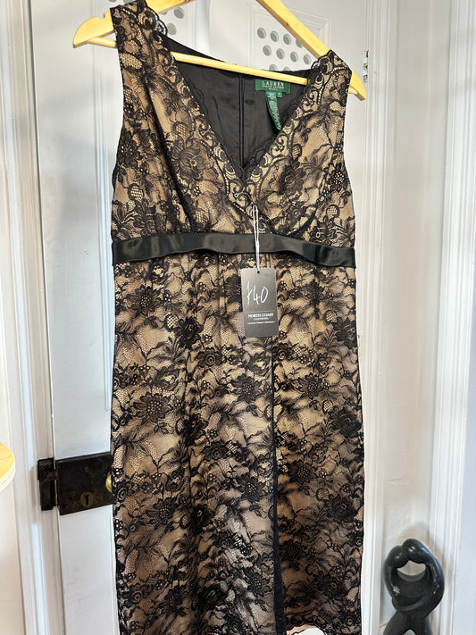 Lauren Ralph Lauren Lined Lace Dress - UK Size 10