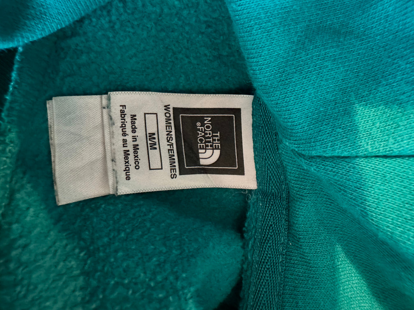 The North Face Hoodie Women’s Medium - Teal/Gold