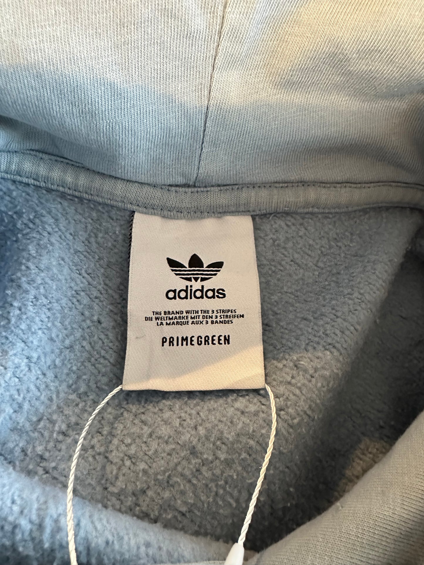 Adidas Sky Blue Hoodie in a Men’s Large