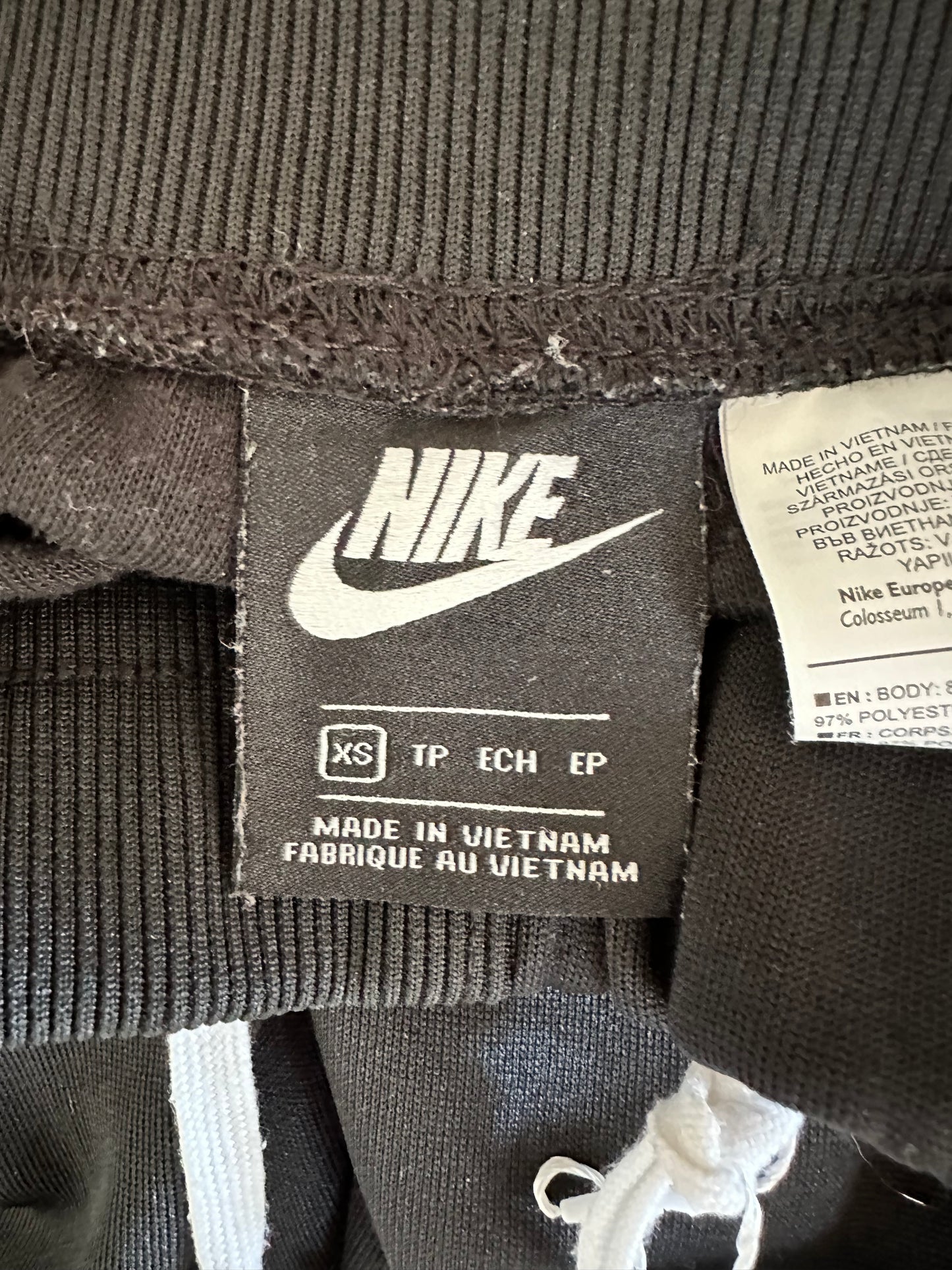 Nike Black Joggers with Cuffed Hems - Extra Small