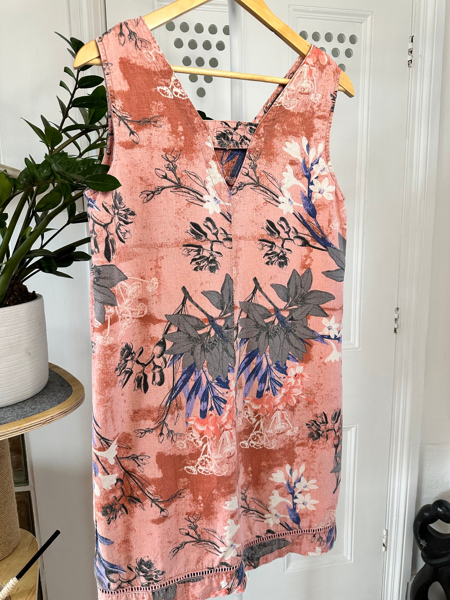 Next Linen A-Line Summer Dress - Size 12