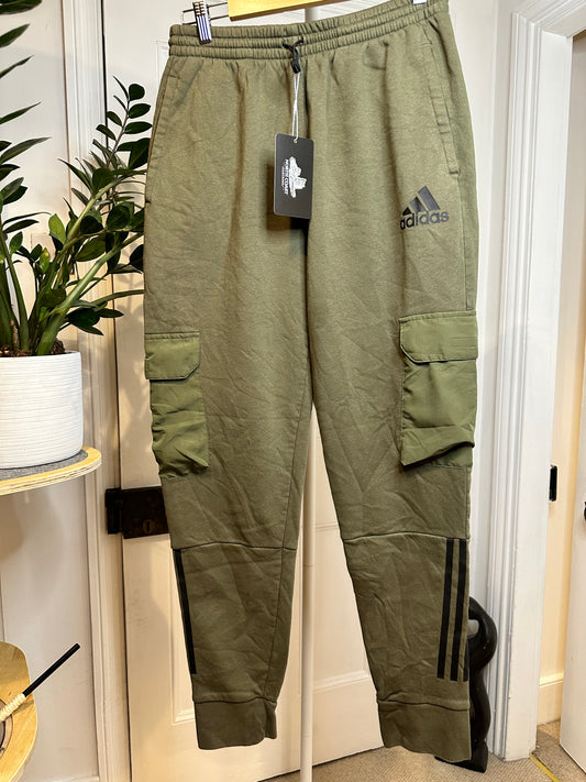 Adidas Joggers Olive Green / Khaki Size Large
