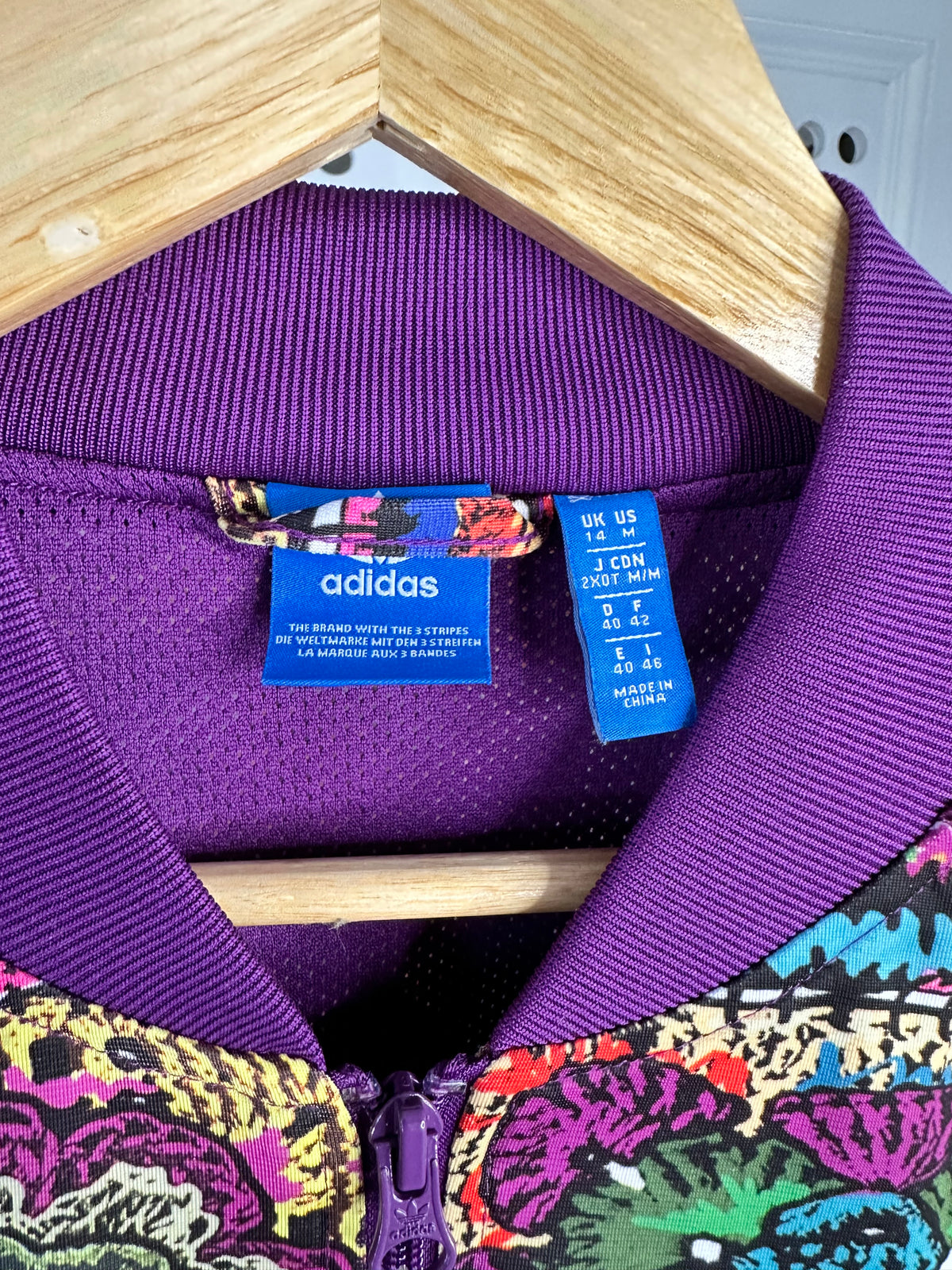 Adidas Originals x Farm Rio Crochet Print Track Jacket – UK 14