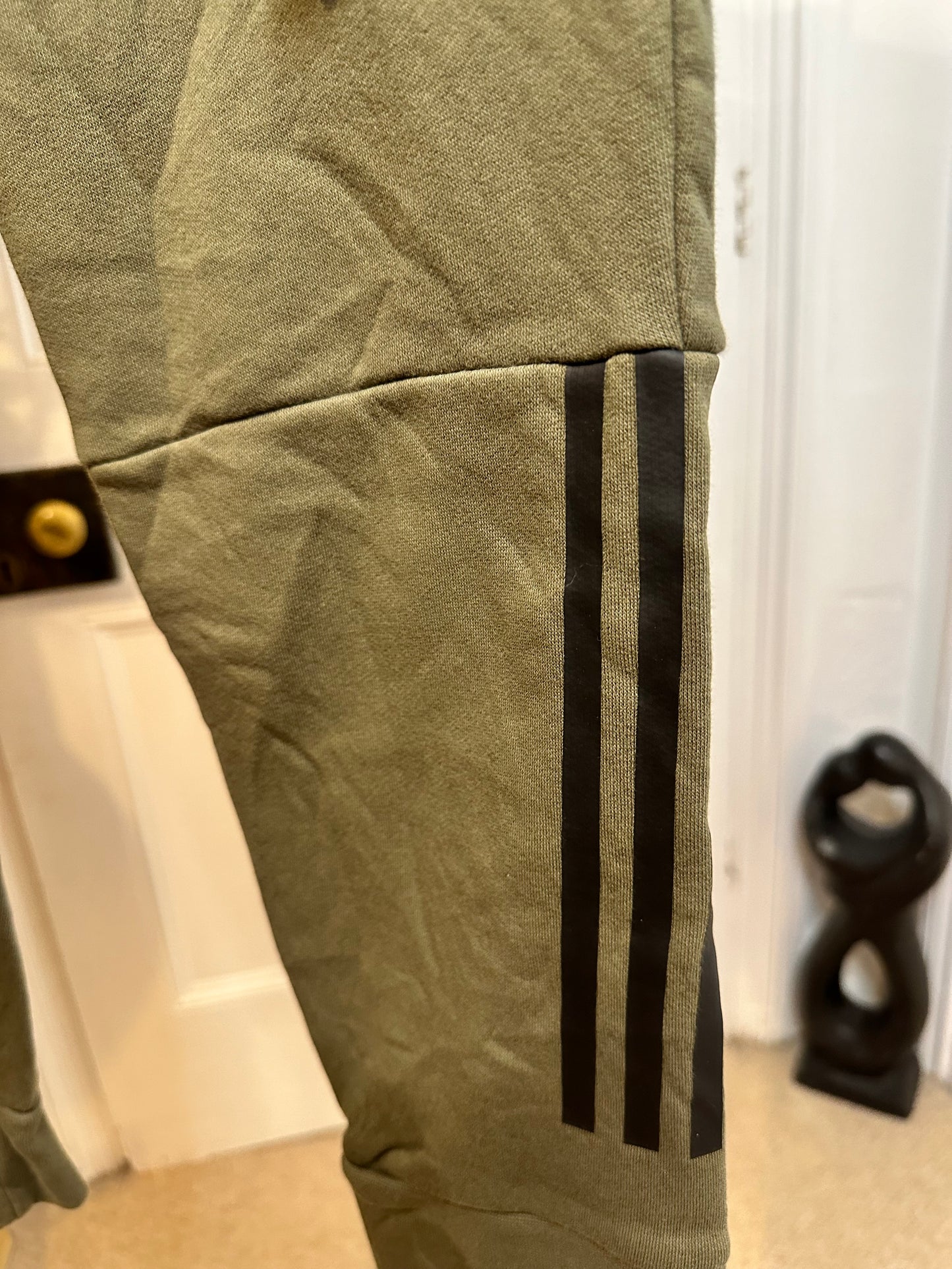 Adidas Joggers Olive Green / Khaki Size Large