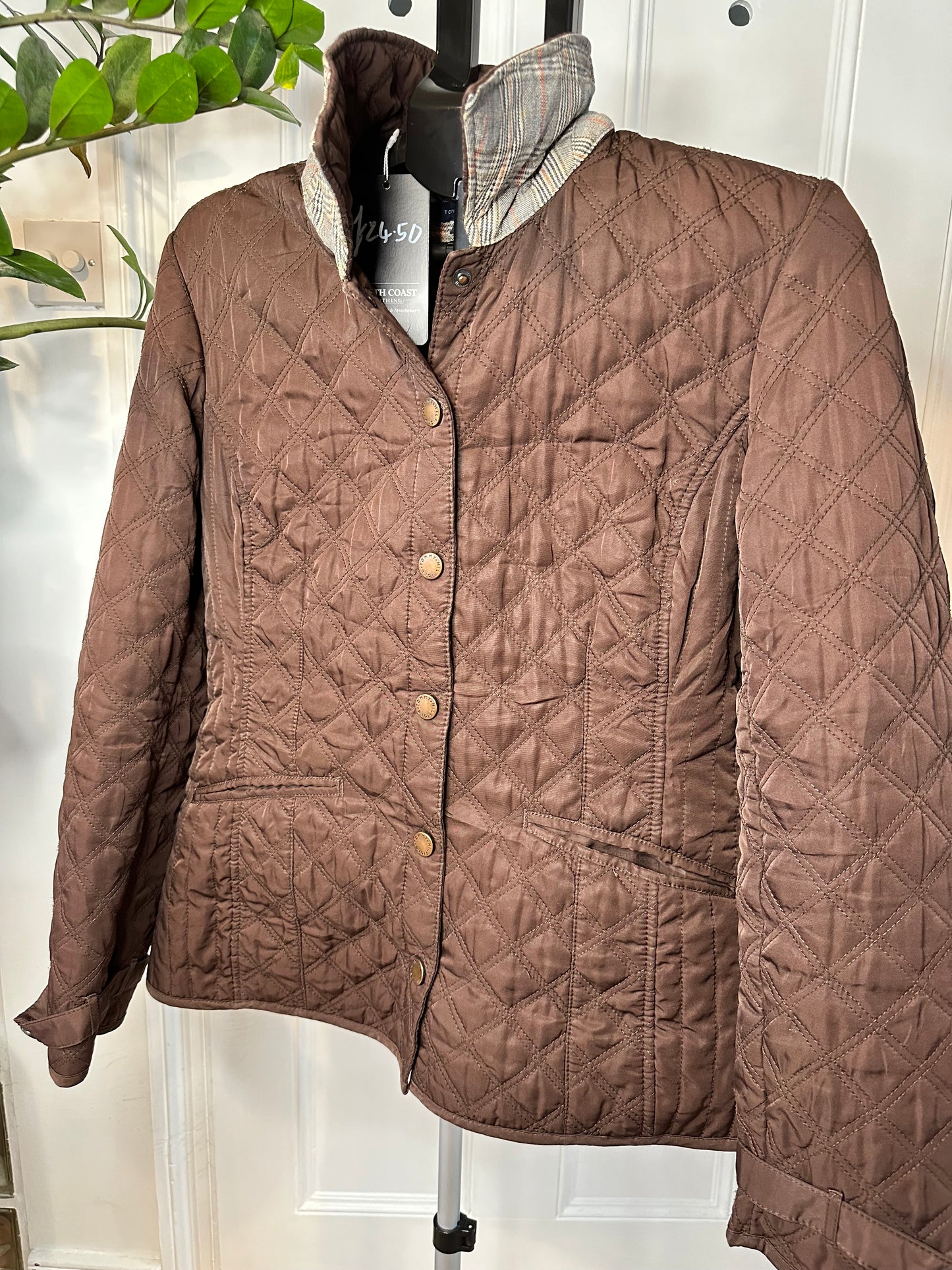 Tommy Hilfiger Quilted Jacket in Women’s Large - Brown