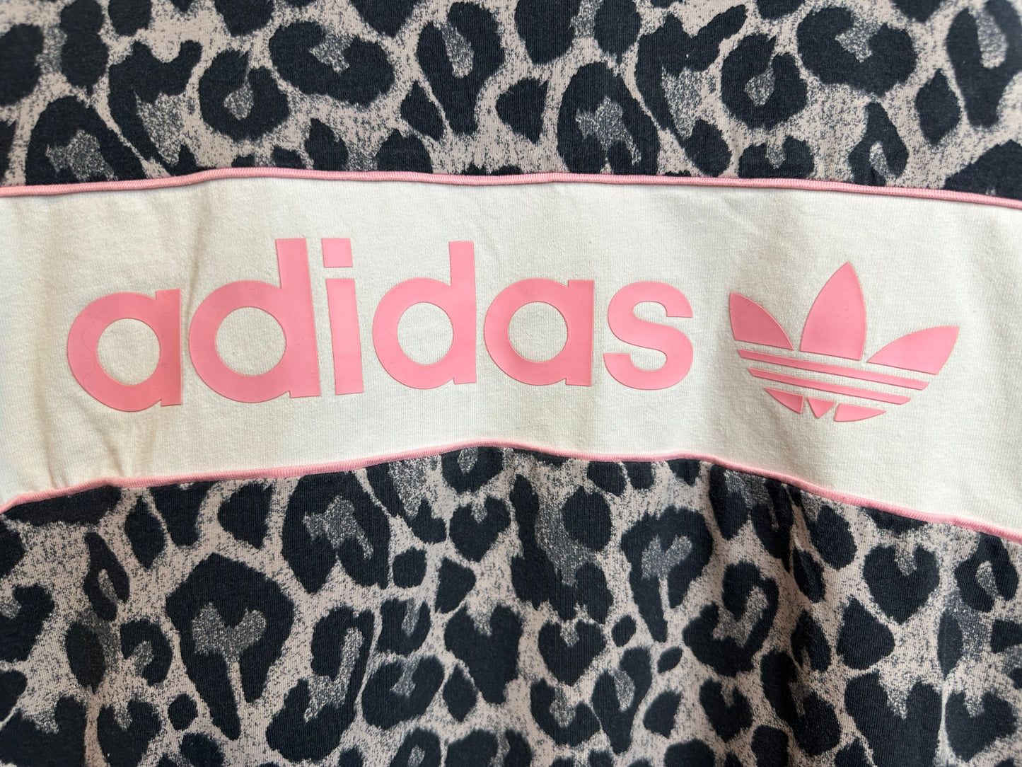Adidas Leopard Print & Pink Long Sleeve T-shirt - Women’s M/S