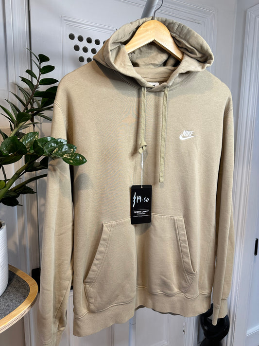 Nike Beige / Sand Coloured Hoodie - Men’s Medium Relaxed Fit