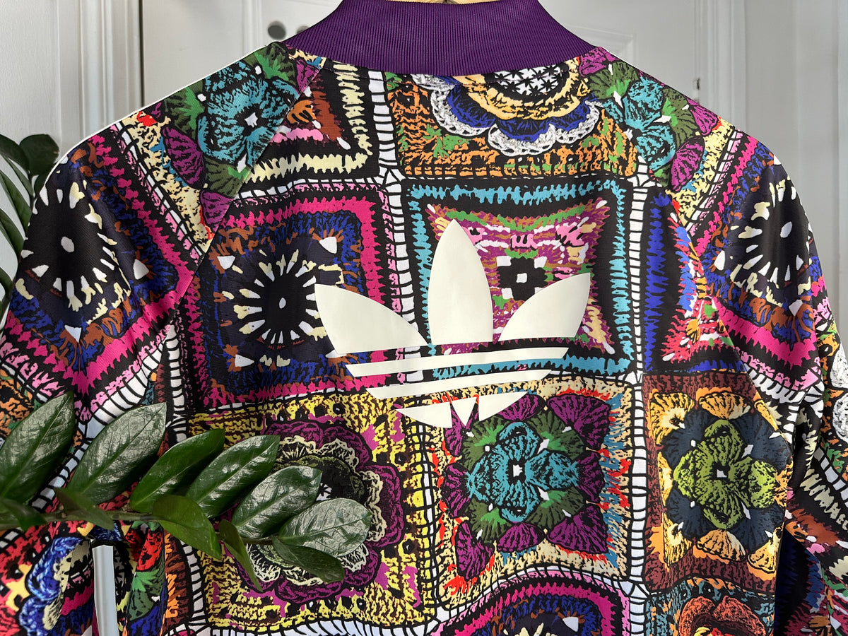 Adidas Originals x Farm Rio Crochet Print Track Jacket – UK 14